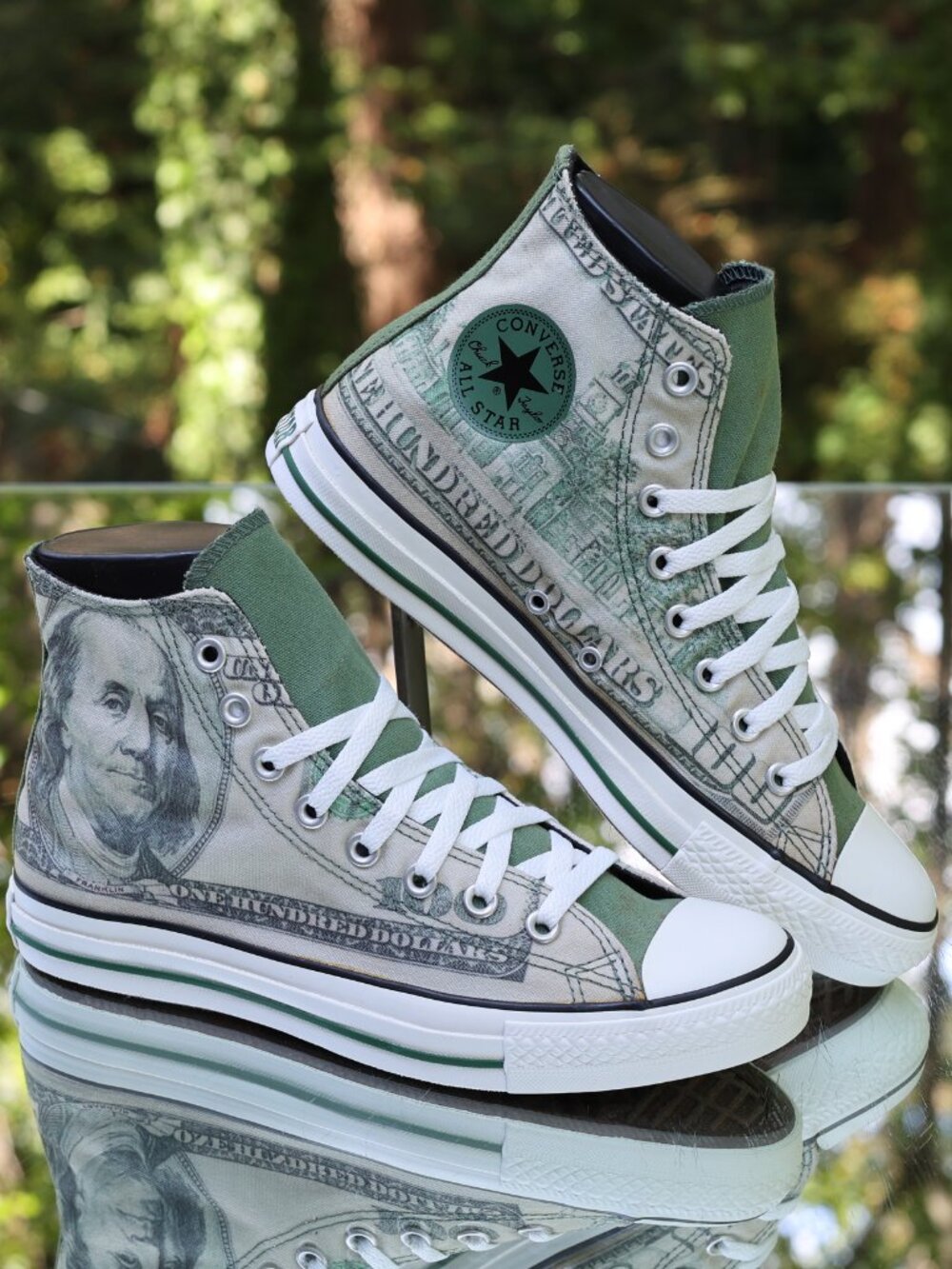 Converse Chuck Taylor All Star Hi Dollar Money Print 2010 - Picture 3 of 16
